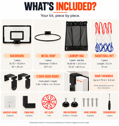 2-in-1 Basketball Laundry Hoop